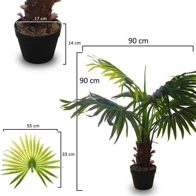 Yatai Artificial Palm Plant About 90cm high