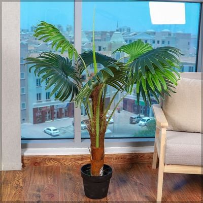 Yatai Artificial Palm Tree - Artificial Palm Plants With Plastic Pot