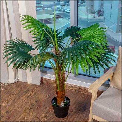 Yatai Artificial Palm Tree - Artificial Palm Plants With Plastic Pot