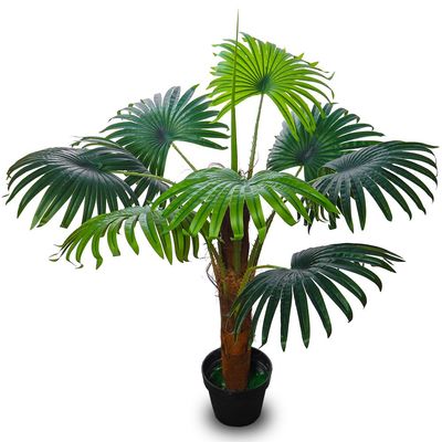 شجرة النخيل الاصطناعية ياتاي-نباتات النخيل الاصطناعية مع وعاء من البلاستيك
