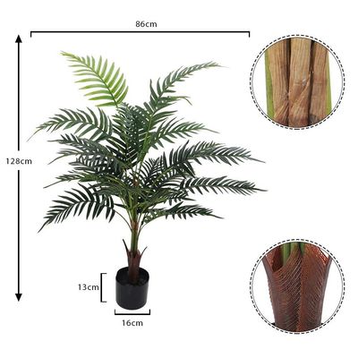 Yatai Artificial Palm Tree 1.25m high- Artificial Palm Plants With Plastic Pot