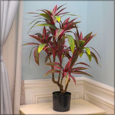 Yatai Artificial Cordyline Fruticosa Plant 90 Cm