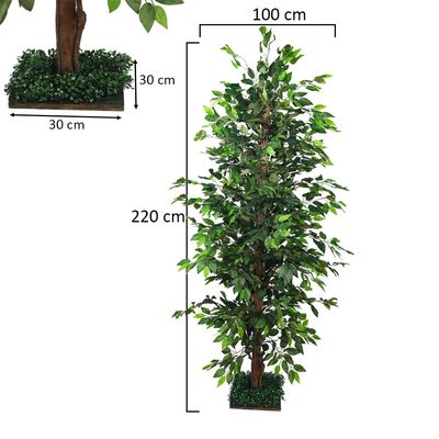 Yatai Artificial Ficus Plant 2.2 Meters Tall 