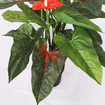 Yatai Artificial Red Anthurium Artificial Plants 95 cm High