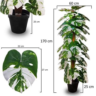 Yatai Artificial One Rod Artificial Monstera Plant 1.6 Meters High