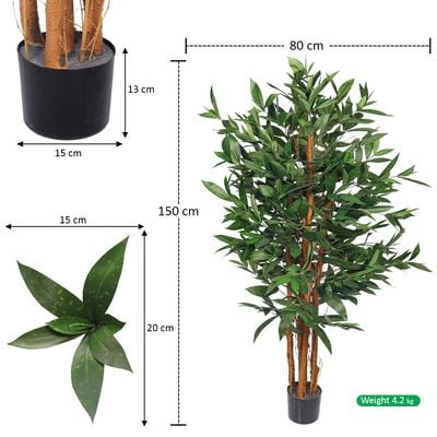 Yatai Artificial Laurus Nobili Plant 1.5 Meter High