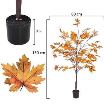 Yatai Artificial Maple Leaves Plant 1.5 Meters High