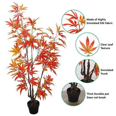 Artificial Maple Leaves Plant 1.8 Meters High