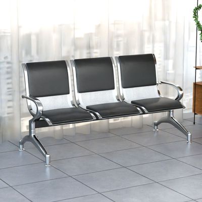 Cosmos JX 3 Seater Metal Bench with cushion