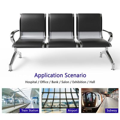 Cosmos JX 3 Seater Metal Bench with cushion