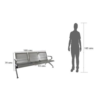 Cosmos JX 3 Seater Metal Bench