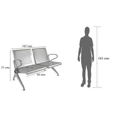 Banco HF 2 Seater Metal Bench