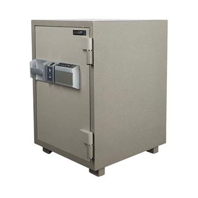 Secure 105 Fingerprint Fire Safe Open With Fingerprint Or Pin And Shelves Compartment Box - (Grey)