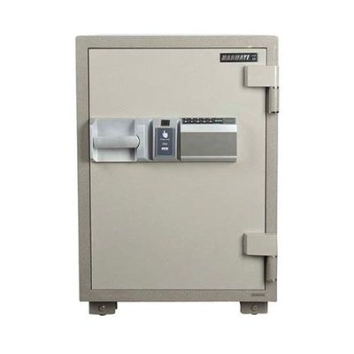 Secure 105 Fingerprint Fire Safe Open With Fingerprint Or Pin And Shelves Compartment Box - (Grey)