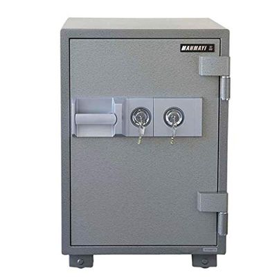 Cabinet Safe for Home Office (Key + Key Lock, 100Kgs Grey)