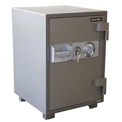 Cabinet Safe for Home Office (Dial + Key Lock, 100Kgs Grey)