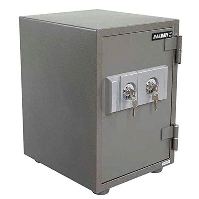 Secure Sd103T Fire Safe Highly Secure Functional Safe Organiser with Hammertone Paint Finish 2 Key Locks, (Grey)
