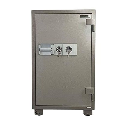 Secure 106A Fire Safe with 2 Key Locks Functional Safe Organiser with Hammertone Paint Finish Safety for Home Business Office Hotel Money Document Jewellery safe Security Safe Lock Boxes 195Kg