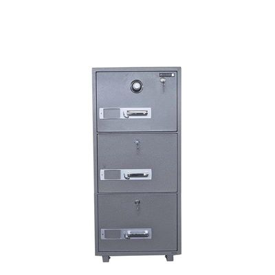 SecurePlus 680-3DK Filing Cabinet, Modern Design Premium Quality 3 Drawer Fire Proof Cabinets for Office Home Hotel, 222Kgs