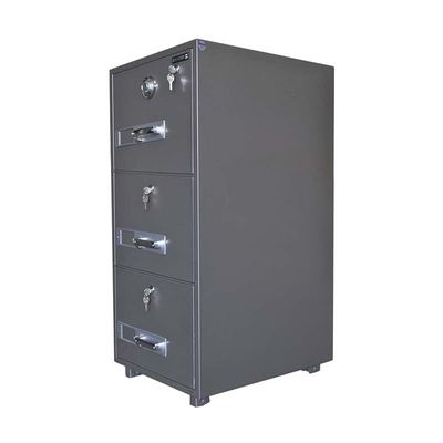 SecurePlus 680-3DK Filing Cabinet, Modern Design Premium Quality 3 Drawer Fire Proof Cabinets for Office Home Hotel, 222Kgs