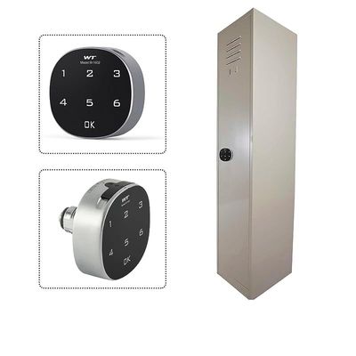 Modern Single Door Locker with Digital Lock Storage Strong, Safe and Durable Privacy Door Locker, Documents, Cash, Jewelry Safety for Home, Garage, Hotel, Office - Beige