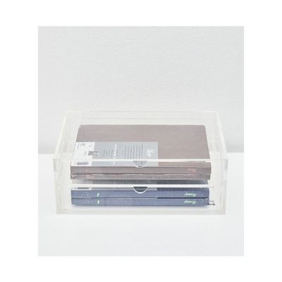HS Vanity 2 Tiers Acrylic Glasses Display Drawers Large-Clear 