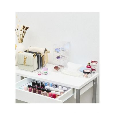 HS Vanity Customized Product Acrylic Tray Box with Lid-Clear 