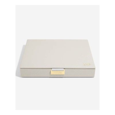 Stackers Classic Jewellery Box with Lid-Oatmeal