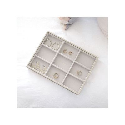 Stackers Classic Statement Earring Holder-Oatmeal