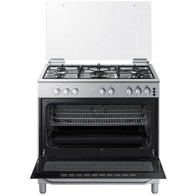 Samsung NX5500BM Powerful triple burner gas oven and stove 4.5 kW and automatic rotary skewer