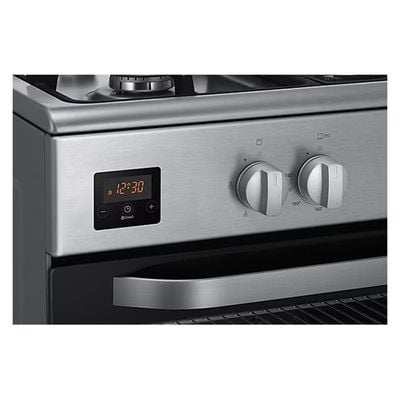 Samsung NX5500BM Led Display Powerful triple burner gas oven and stove 4.5 kW and automatic rotary skewer