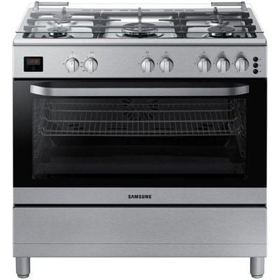 Samsung NX5500BM Led Display Powerful triple burner gas oven and stove 4.5 kW and automatic rotary skewer