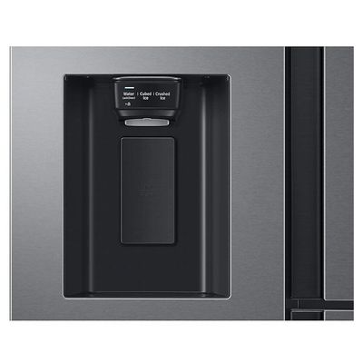 Samsung Side By Side Refrigerator 650 Lit Icemaker Finish Easy clean steel.