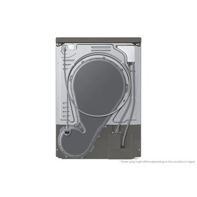 Front Loading Dryer 8Kg Heatpump dryer AI Control Inox Color black door