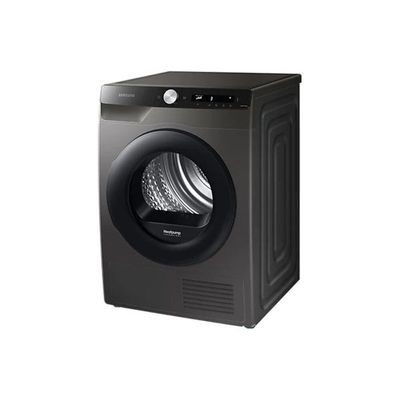 Front Loading Dryer 8Kg Heatpump dryer AI Control Inox Color black door