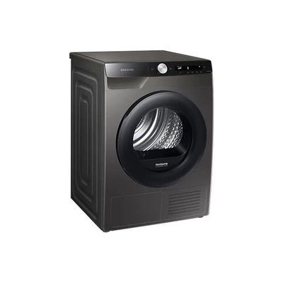 Front Loading Dryer 9Kg Heatpump dryer AI Control Inox Color black door