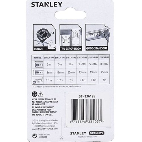 Stanley Measuring Tape 8 Metre