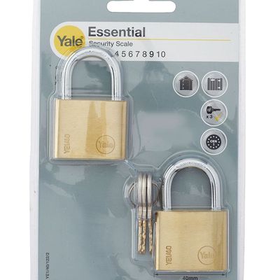 Yale Brass Padlock 40mm