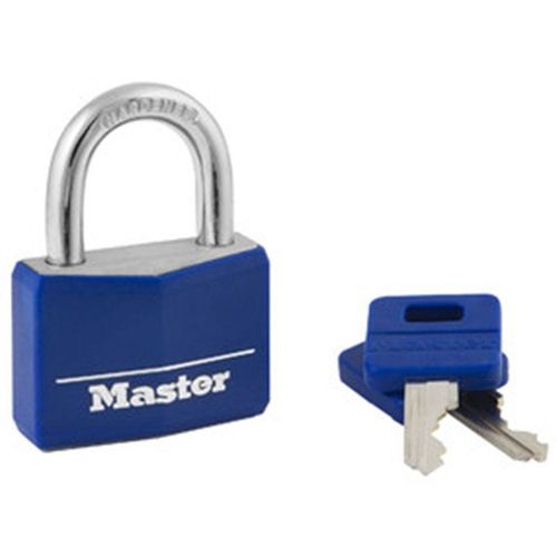 Master Lock Covered Solid Body Padlock Blue 142DCM
