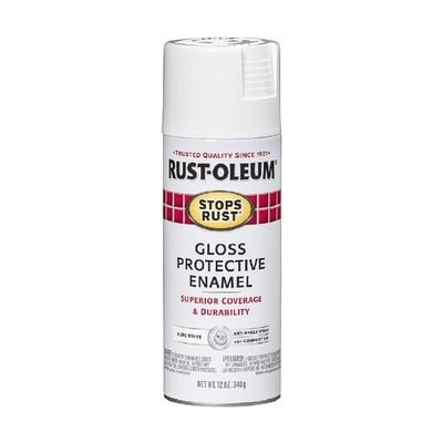 RustOleum Stops Rust Gloss Pure White 12Oz