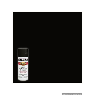 RustOleum Stops Rust Flat Spray Black 12Oz