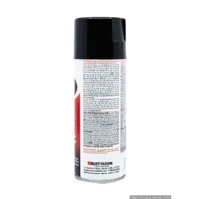 RustOleum Auto Engine Enamel Black Gloss 12Oz