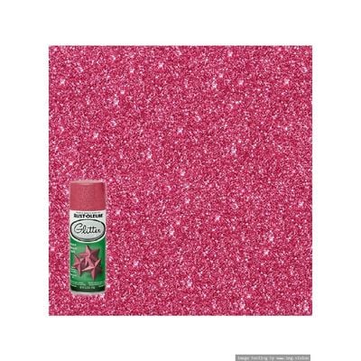 RustOleum Glitter Spray Paint Bright Pink 10.25Oz