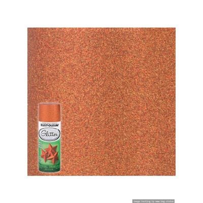 Rust-Oleum 10.25 Oz Orange Glitter Spray