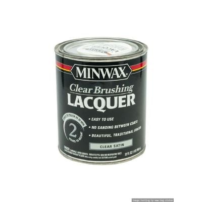 Minwax Clear Brushing Lacquer Satin Quart