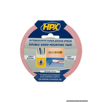 HPX Mirror Mounting Tape White 25mm x 5 Metre