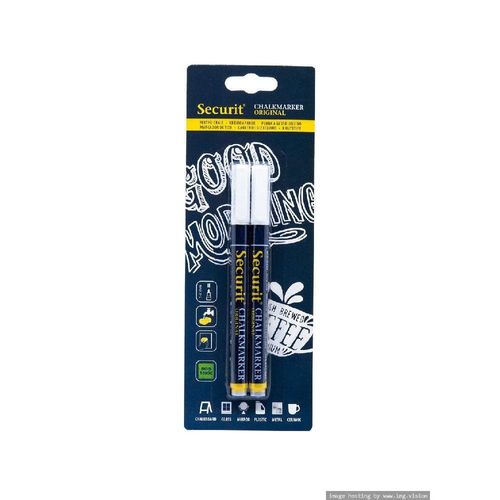 Securit Chalk Markers Blister White