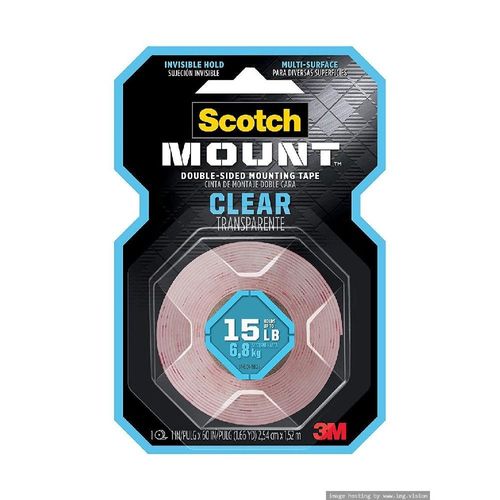 Scotch Mount Clear Double Sided Mounting Tape
