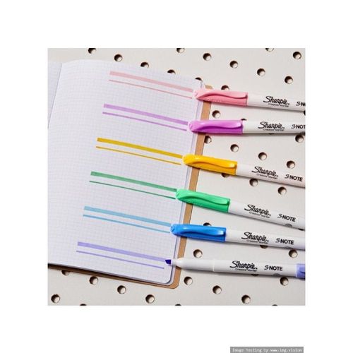 Sharpie S Note Creative Markers Chisel Tip Pack Of 6
