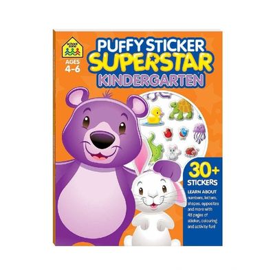 Hinkler School Zone Puffy Sticker Superstar Kindergarten Book